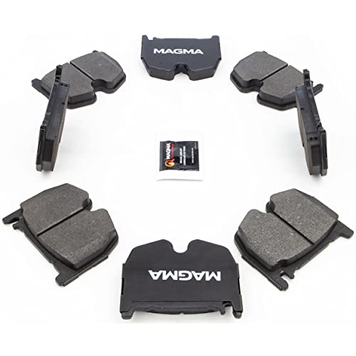 MAGMA Premium PMD983M Semi-Metallic Brake Pads, Front