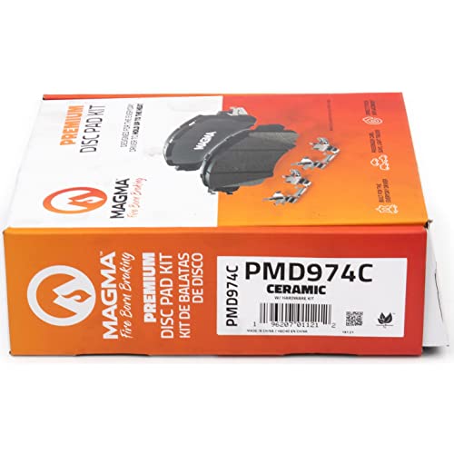MAGMA Premium PMD974C Ceramic Brake Pads, Rear