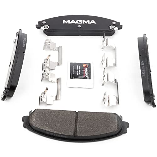 MAGMA Premium PMD1058M Semi-Metallic Brake Pads, Front