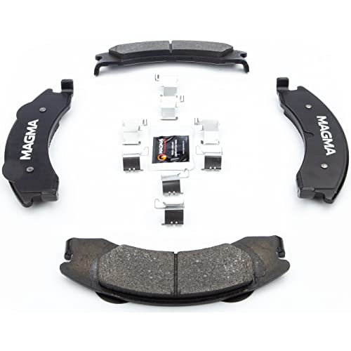 MAGMA Premium PMD1329M Semi-Metallic Brake Pads, Rear