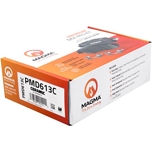 MAGMA Premium PMD613C Ceramic Brake Pads, Rear
