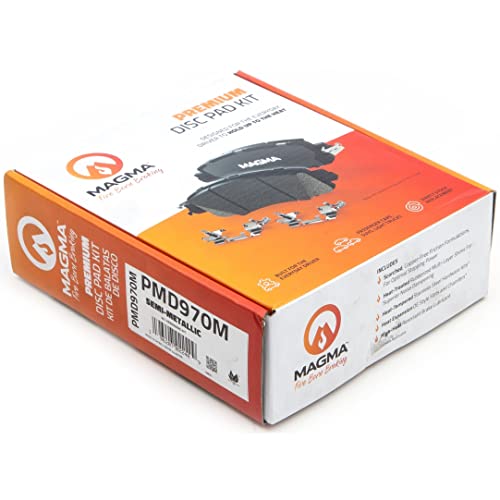 MAGMA Premium PMD970M Semi-Metallic Brake Pads, Front