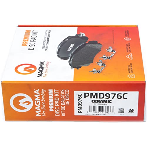 MAGMA Premium PMD976C Ceramic Brake Pads, Front