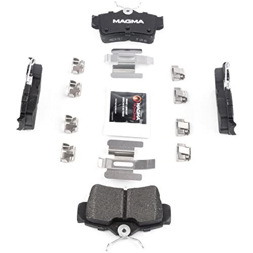 MAGMA Premium PMD627M Semi-Metallic Brake Pads, Rear