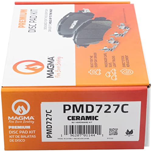 MAGMA Premium PMD727C Ceramic Brake Pads, Front