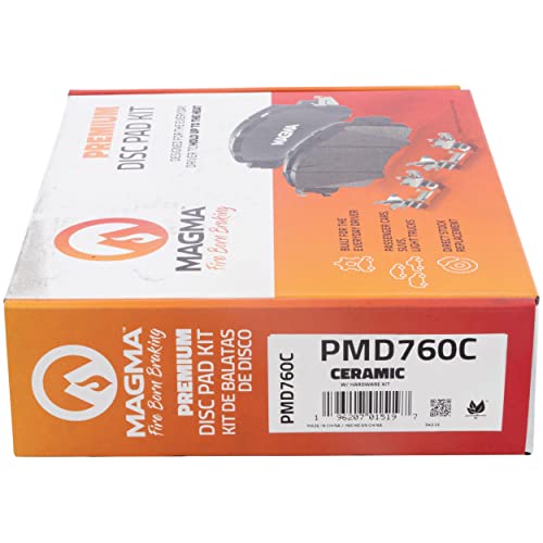 MAGMA Premium PMD760C Ceramic Brake Pads, Front