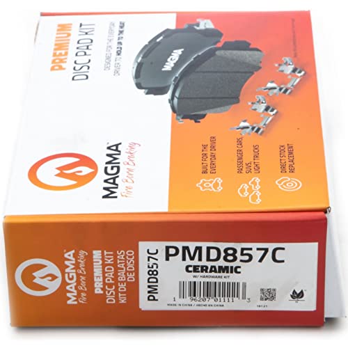 MAGMA Premium PMD857C Ceramic Brake Pads, Front