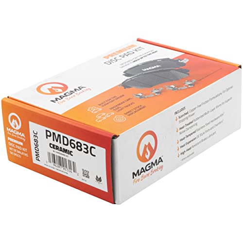 MAGMA Premium PMD683C Ceramic Brake Pads, Rear