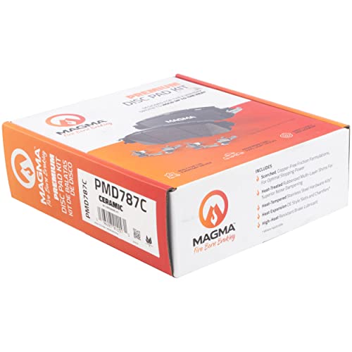 MAGMA Premium PMD787C Ceramic Brake Pads, Front
