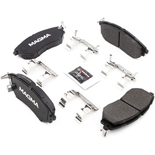 MAGMA Premium PMD1078M Semi-Metallic Brake Pads, Front