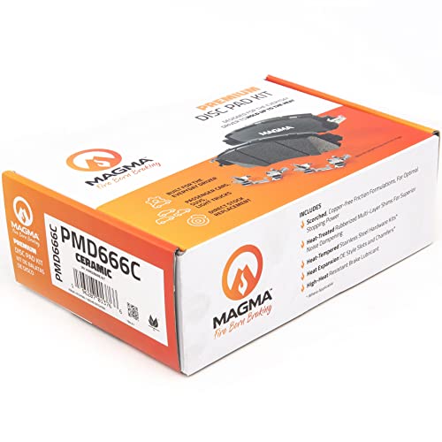 MAGMA Premium Ceramic Brake Pads PMD666C