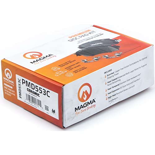 MAGMA Premium PMD553C Ceramic Brake Pads, Rear