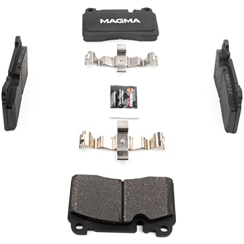 MAGMA Premium PMD1663M Semi-Metallic Brake Pads, Front