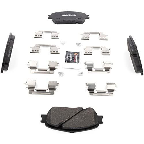 MAGMA Premium PMD906AM Semi-Metallic Brake Pads, Front