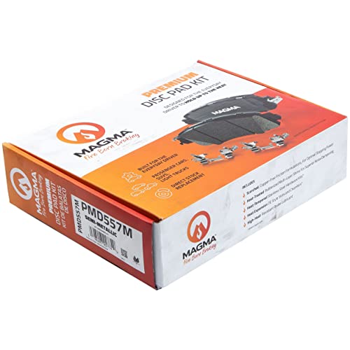 MAGMA Premium PMD557M Semi-Metallic Brake Pads, Front