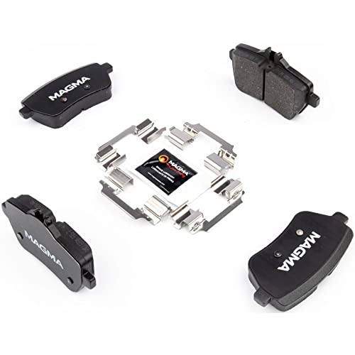 MAGMA Premium PMD1689M Semi-Metallic Brake Pads, Rear