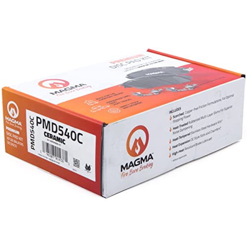 MAGMA Premium PMD540C Ceramic Brake Pads, Rear