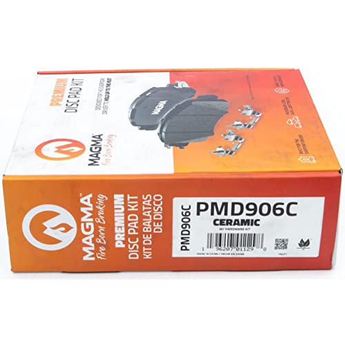 MAGMA Premium PMD906C Ceramic Brake Pads, Front
