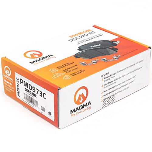 MAGMA Premium PMD973C Ceramic Brake Pads, Rear