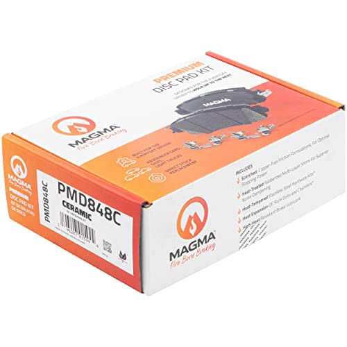 MAGMA Premium PMD848C Ceramic Brake Pads, Rear