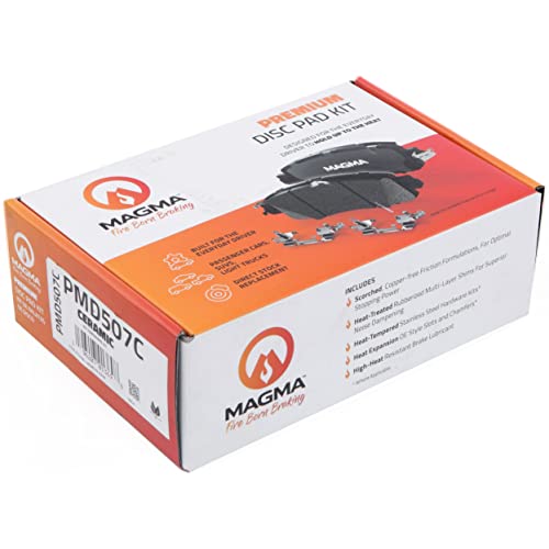 MAGMA Premium PMD507C Ceramic Brake Pads, Front