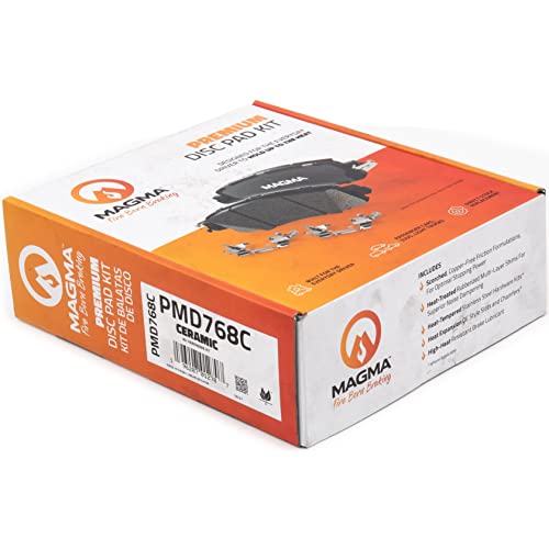 MAGMA Premium PMD768C Ceramic Brake Pads, Front