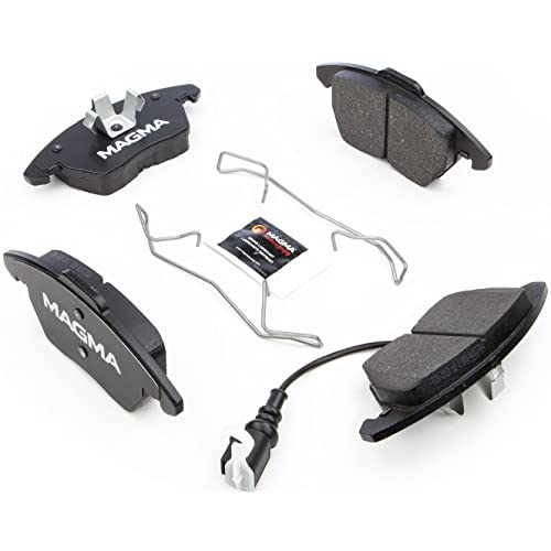 MAGMA Premium PMD1107M Semi-Metallic Brake Pads, Front