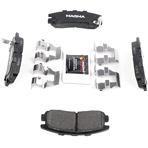 MAGMA Premium PMD383M Semi-Metallic Brake Pads, Rear