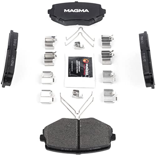 MAGMA Premium PMD680M Semi-Metallic Brake Pads, Front