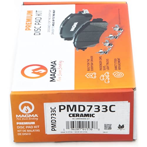MAGMA Premium PMD733C Ceramic Brake Pads, Rear