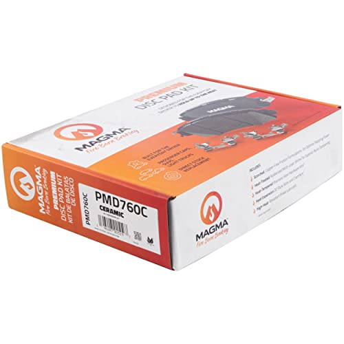 MAGMA Premium PMD760C Ceramic Brake Pads, Front
