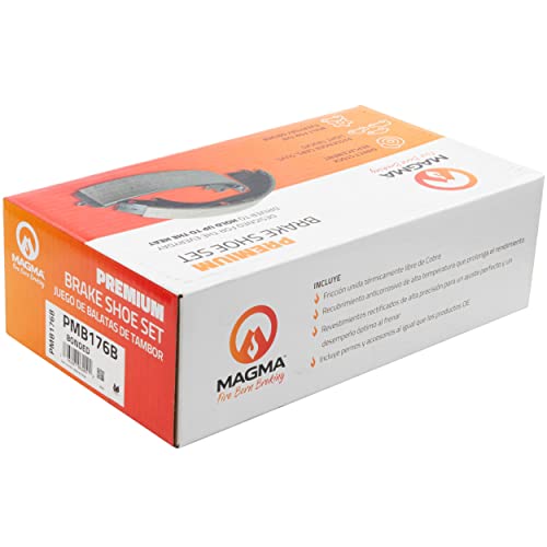 MAGMA Premium PMB176B Bonded Drum Brake Shoe
