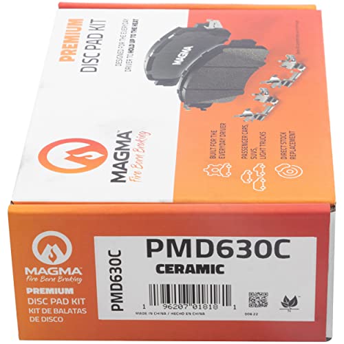 MAGMA Premium PMD630C Ceramic Brake Pads, Rear