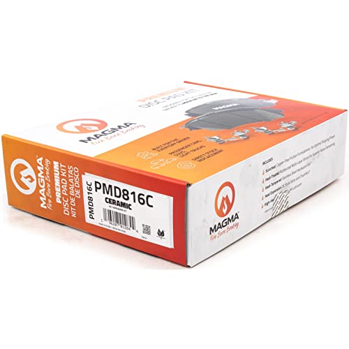 MAGMA Premium PMD816C Ceramic Brake Pads, Front