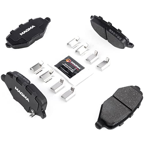 MAGMA Premium PMD1719M Semi-Metallic Brake Pads, Rear