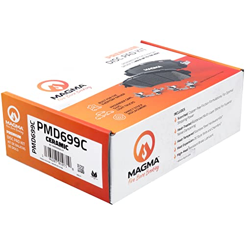 MAGMA Premium PMD699C Ceramic Brake Pads, Front