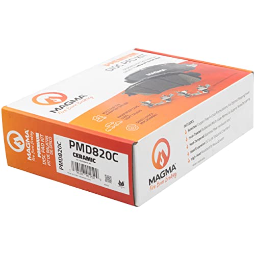 MAGMA Premium PMD820C Ceramic Brake Pads, Front