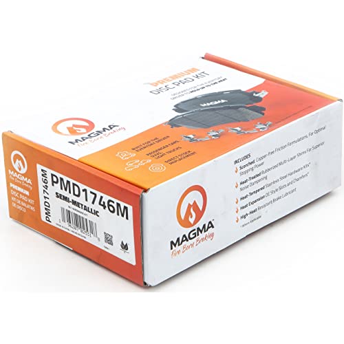 MAGMA Premium Semi-Metallic Brake Pads PMD1746M