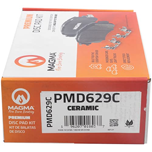MAGMA Premium PMD629C Ceramic Brake Pads, Front