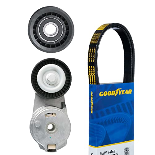 Goodyear 3184 Serpentine Belt Drive Component Kit, Gray