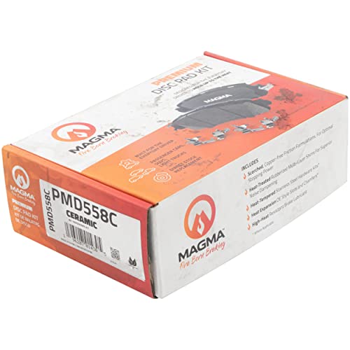 MAGMA Premium PMD558C Ceramic Brake Pads, Front
