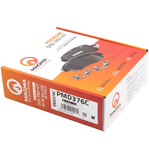 MAGMA Premium PMD376C Ceramic Brake Pads, Front