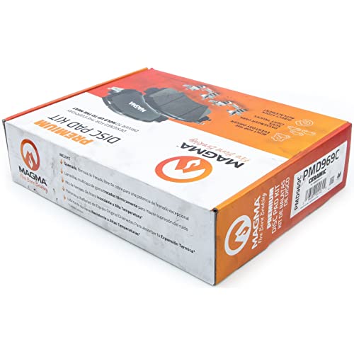 MAGMA Premium PMD969C Ceramic Brake Pads, Front