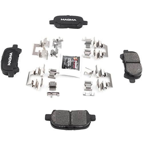 MAGMA Premium PMD828M Semi-Metallic Brake Pads, Rear