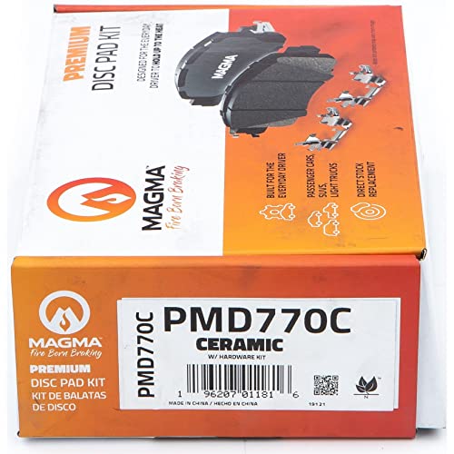 MAGMA Premium PMD770C Ceramic Brake Pads, Rear