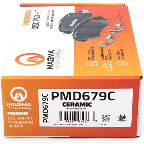MAGMA Premium PMD679C Ceramic Brake Pads, Front