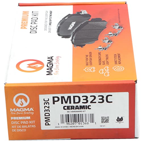 MAGMA Premium PMD323C Ceramic Brake Pads, Rear