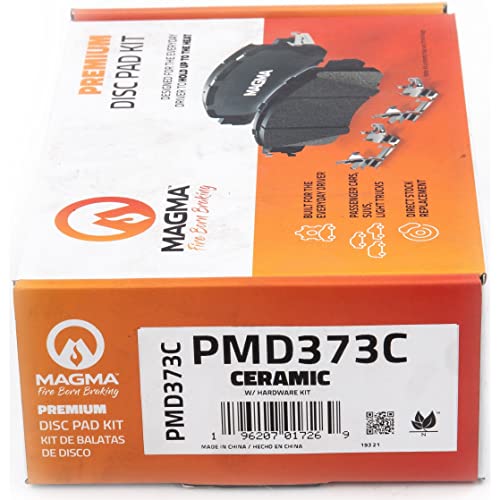 MAGMA Premium PMD373C Ceramic Brake Pads, Front