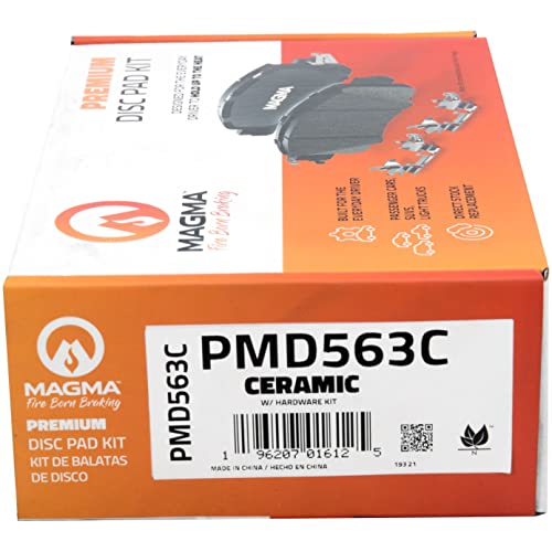 MAGMA Premium PMD563C Ceramic Brake Pads, Front