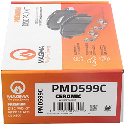 MAGMA Premium PMD599C Ceramic Brake Pads, Rear